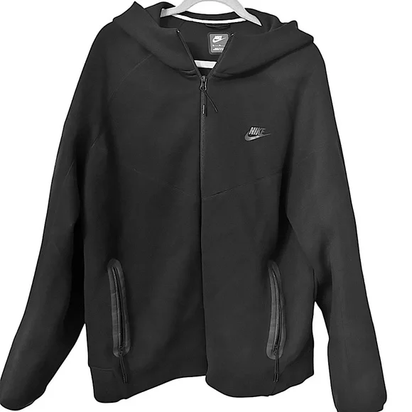 Nike Sportswear Tech Fleece Windrunner Full Zip Hoodie Black Mens XL - Picture 1 of 7